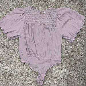 Lavender Free People Bodysuit